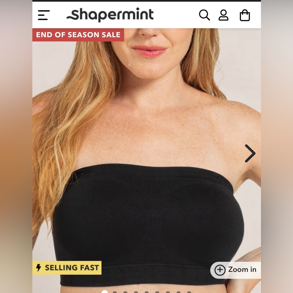 truekind / ShaperMint Convertible Strapless Bandeau Bra
